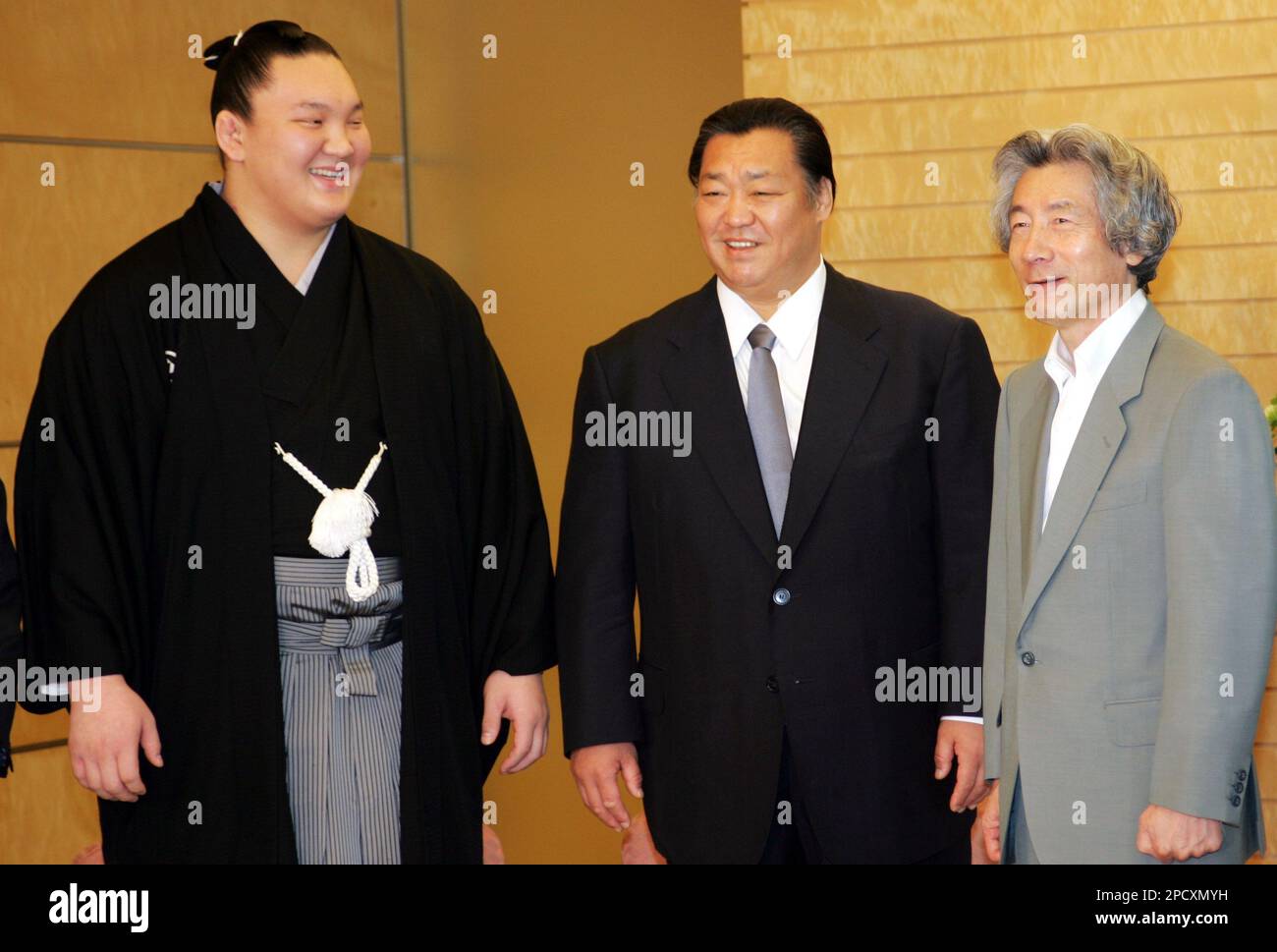 Mongolian sumo wrestler Ozeki Hakuho, Japan Sumo Association Chairman