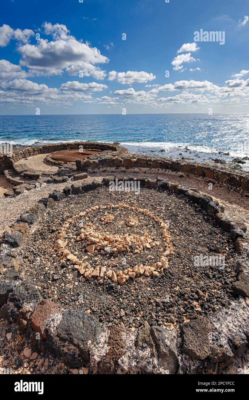 Kalköfen von La Hondura auf der Insel Fuerteventura, Kanarische Inseln Stockfoto