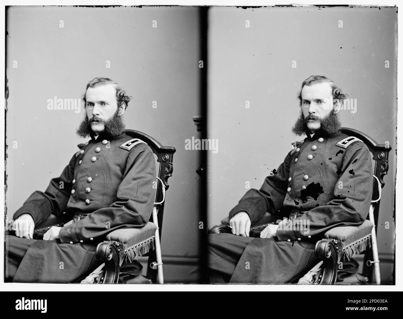 General Francis J. Herron. Bürgerkriegsfotos, 1861-1865. Usa, Geschichte, Bürgerkrieg, 1861-1865. Stockfoto