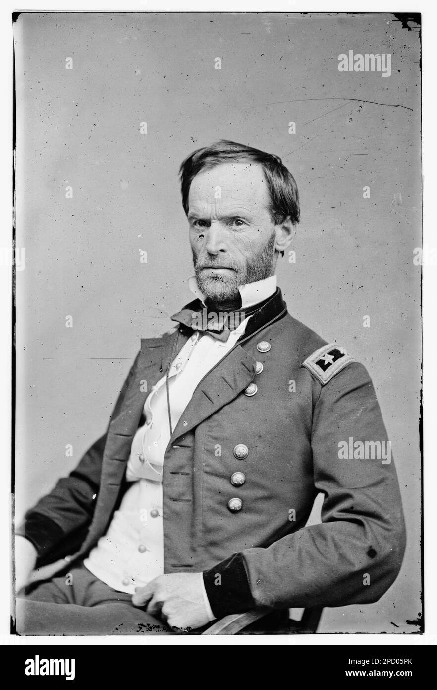 Sherman. Bürgerkriegsfotos, 1861-1865. Usa, Geschichte, Bürgerkrieg, 1861-1865. Stockfoto