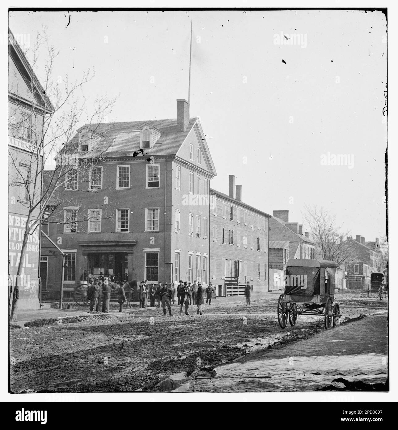 Alexandria, Virginia. Marshall House, King & Pitt Streets. Bürgerkriegsfotos, 1861-1865. Usa, Geschichte, Bürgerkrieg, 1861-1865. Stockfoto