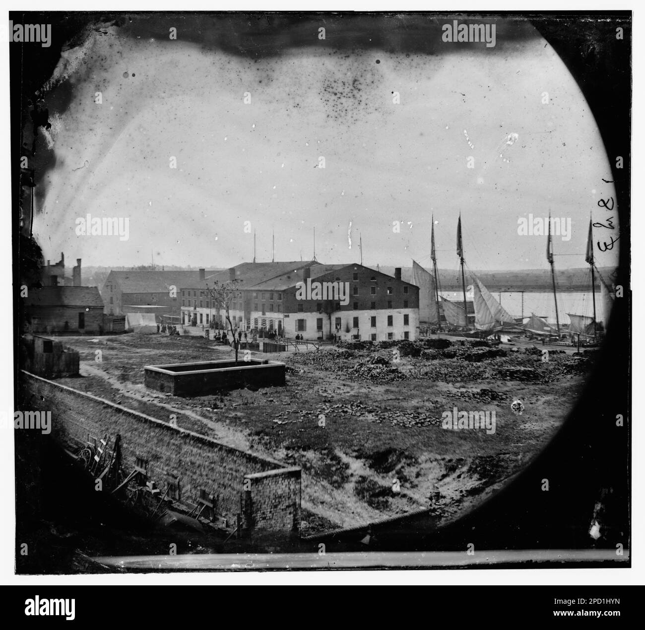 Richmond, Virginia. Libby Gefängnis. Bürgerkriegsfotos, 1861-1865. Usa, Geschichte, Bürgerkrieg, 1861-1865. Stockfoto