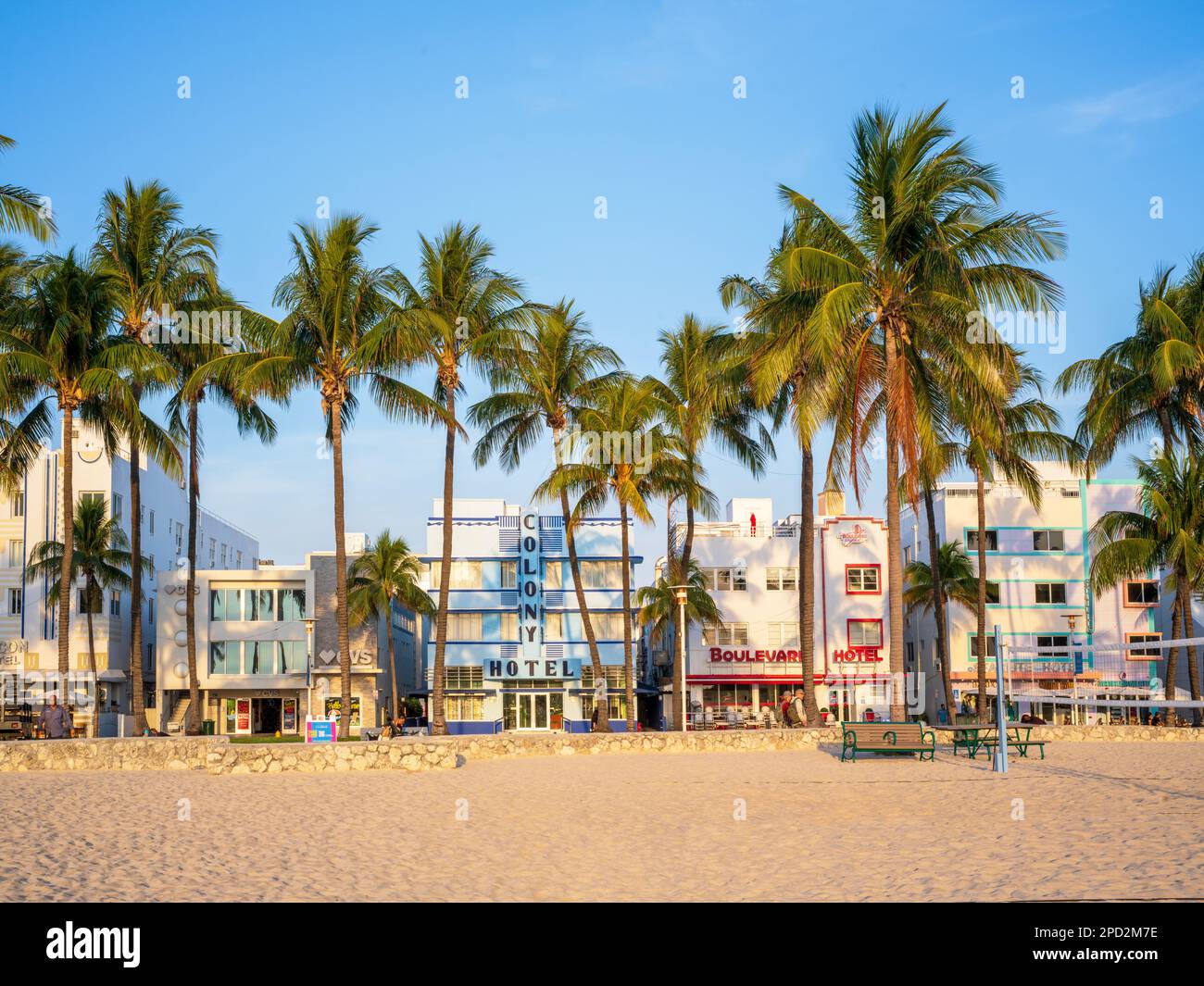 South Beach, Ocean Drive, Floridas Ostküste Miami Florida USA Stockfoto