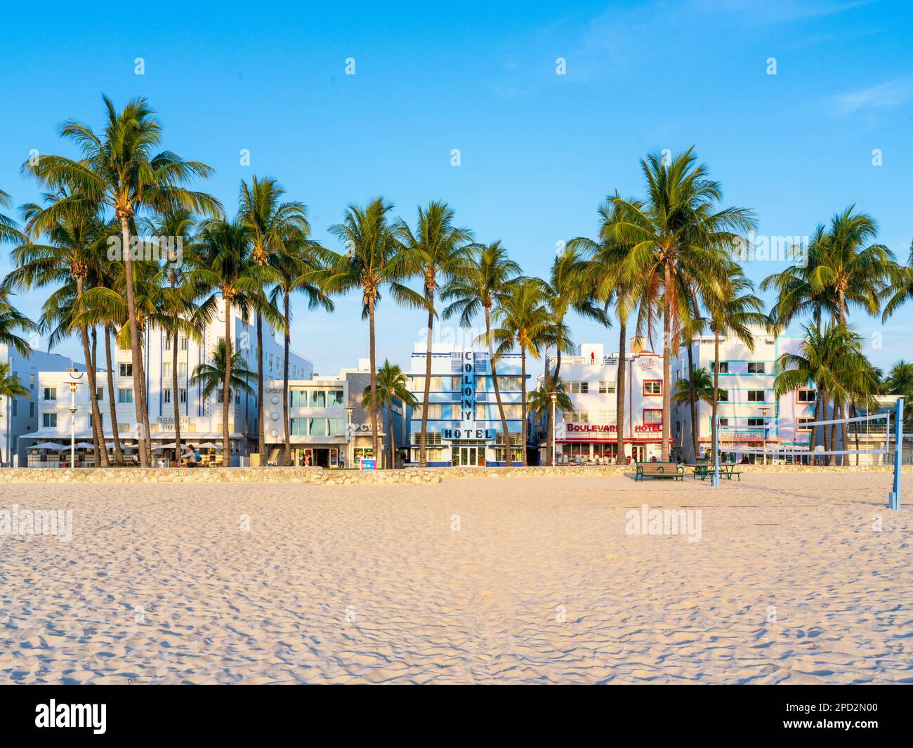South Beach, Ocean Drive, Floridas Ostküste Miami Florida USA Stockfoto