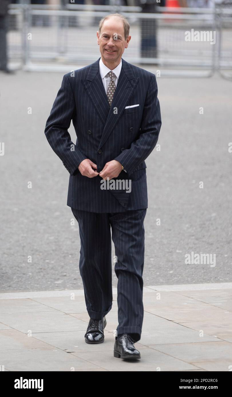 London, England. UK. 13. März 2023. Prinz Edward, Duke of Edinburgh, nimmt an der 2023 Commonwealth Day Service in Westminster Abbey Teil. Kredit: Anwar Hussein/Alamy Live News Stockfoto