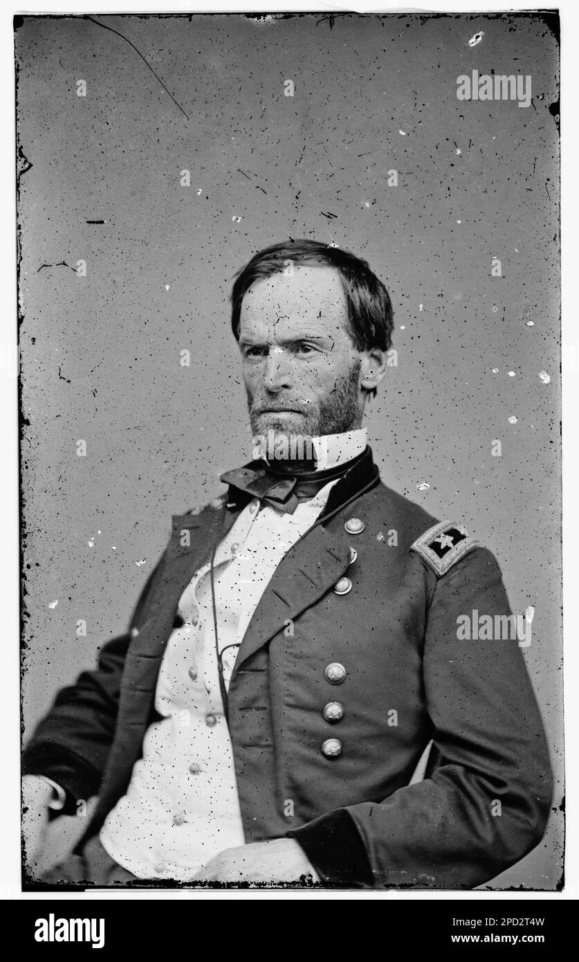 Sherman. Bürgerkriegsfotos, 1861-1865. Usa, Geschichte, Bürgerkrieg, 1861-1865. Stockfoto