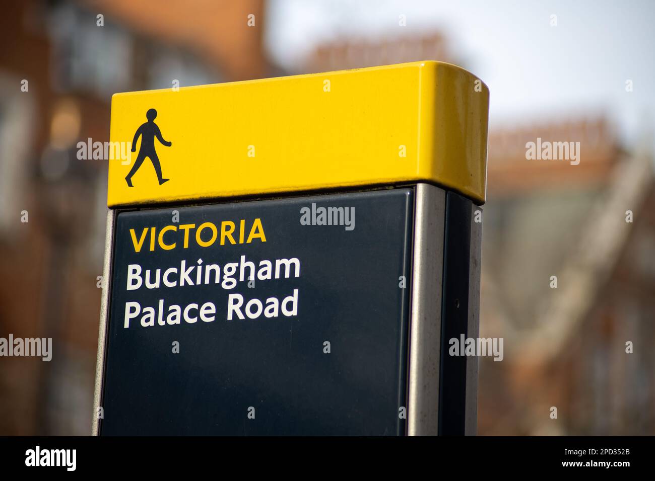 Victoria - Buckingham Palace Road. Stockfoto