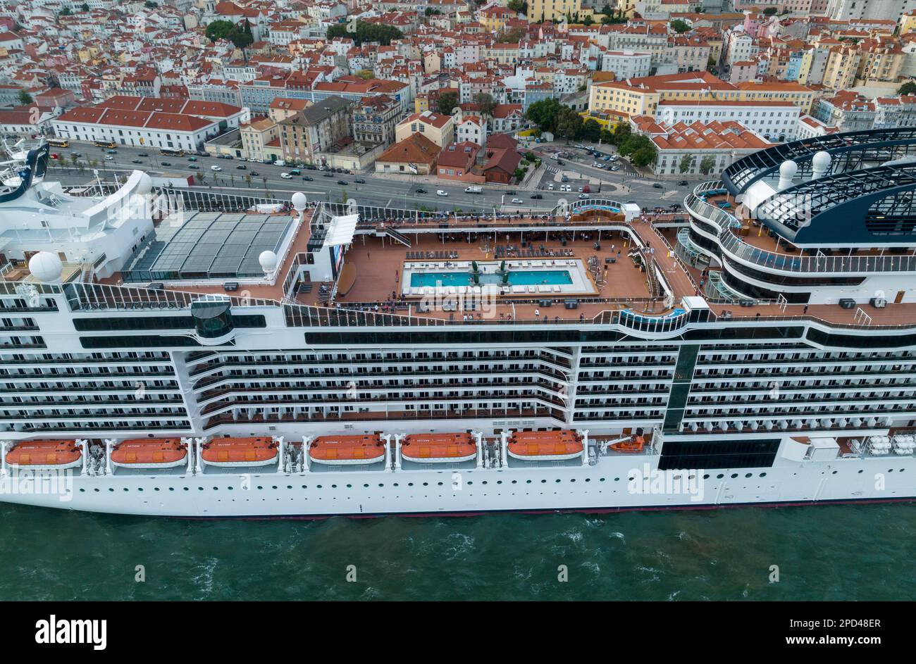 Kreuzfahrtanleger Lissabon, Portugal Stockfoto