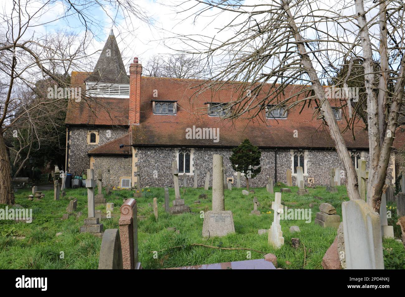 St. Mary's Church, Merton Stockfoto