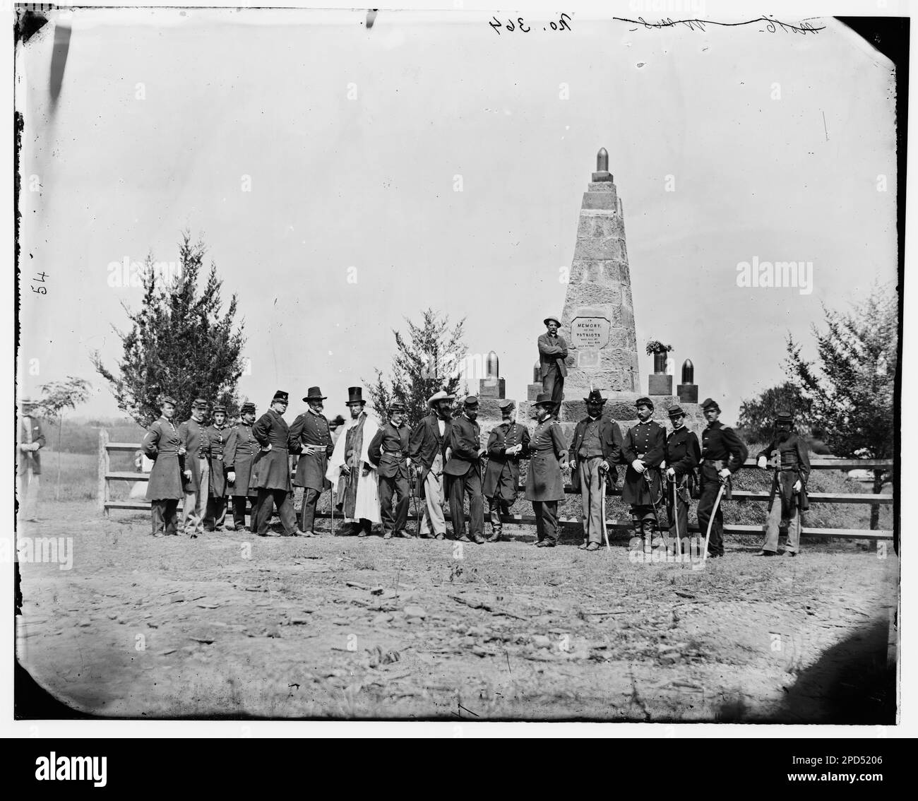 Bullengang, Virginia. Einweihung des Kampfdenkmals. Bürgerkriegsfotos, 1861-1865. Usa, Geschichte, Bürgerkrieg, 1861-1865. Stockfoto