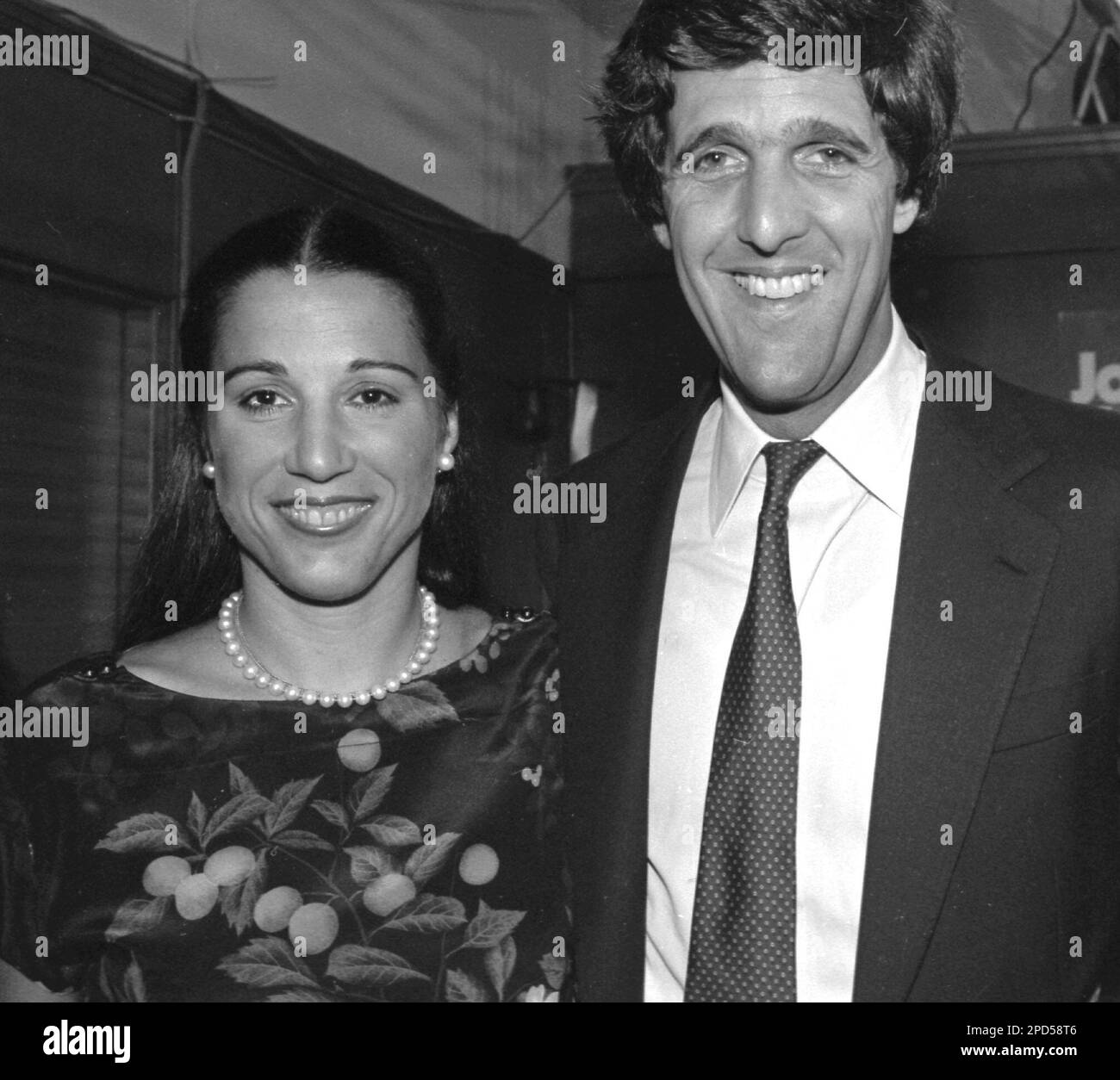 ** FILE ** Sen. John Kerry, is shown with Julia Thorne, as he