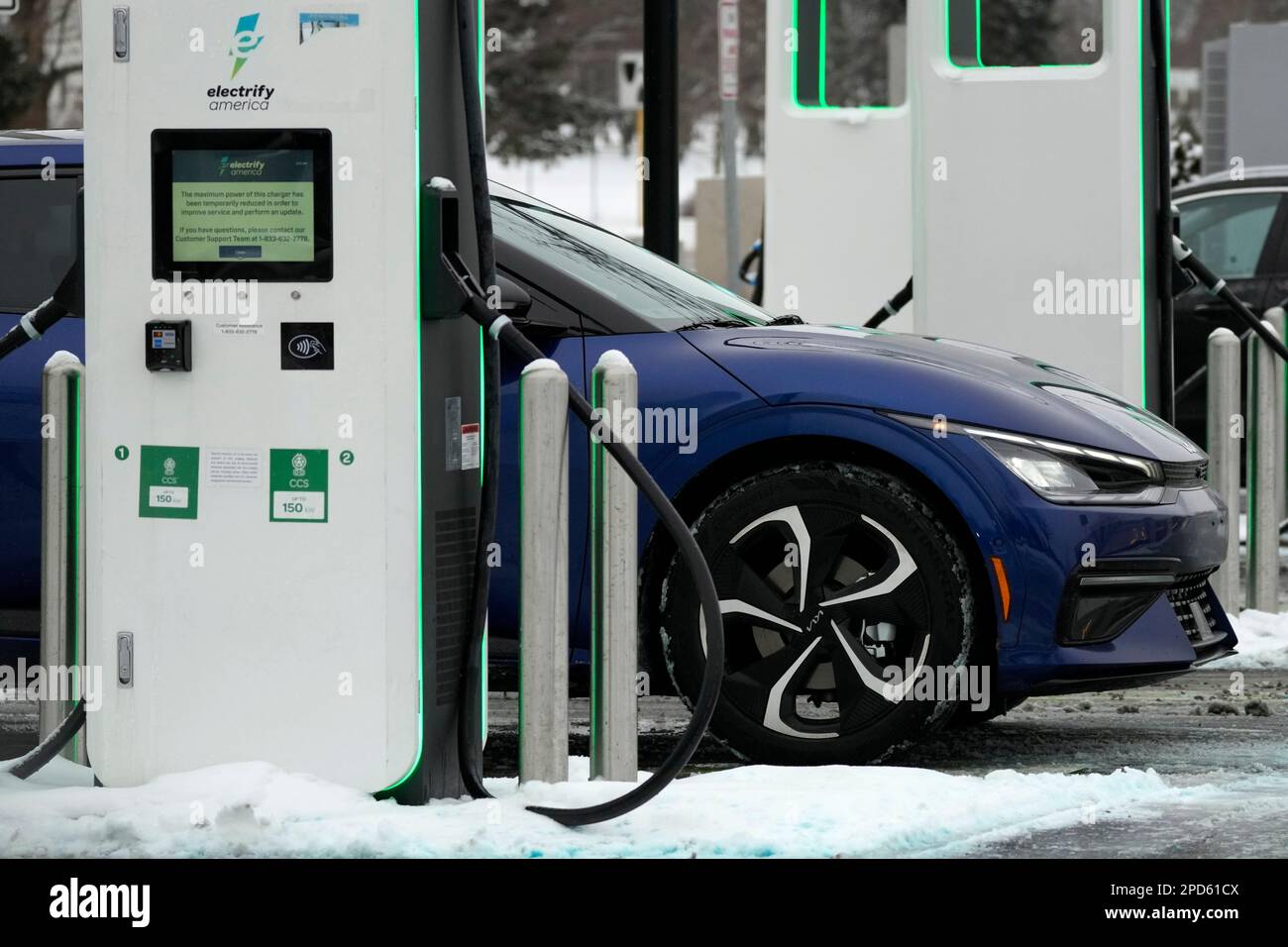 FILE A Electrify America Charging Station for electric vehicles is