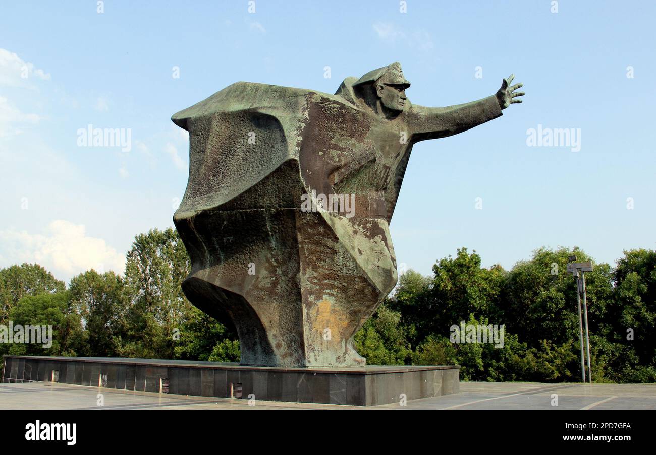 1. Kosciuszko Infanterie Division Memorial in North Praga, Statuen und Denkmäler in Warschau, Polen Stockfoto