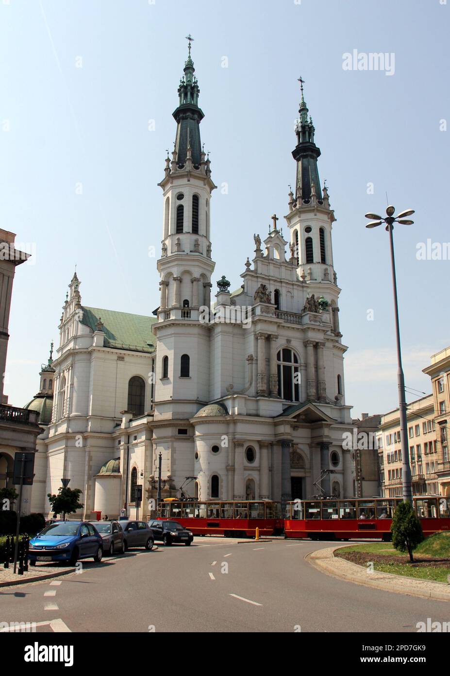 Kirche des heiligsten Erlösers auf dem Erlöserplatz, Warschau, Polen Stockfoto