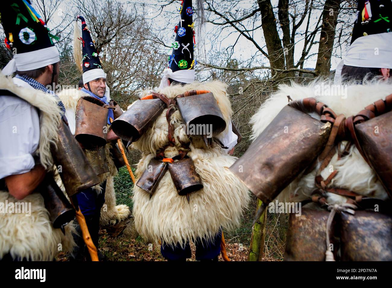 ' La Vijanera´carnival ' Zamarracos´Silio, Molledo. Kantabrien, Spanien. Stockfoto