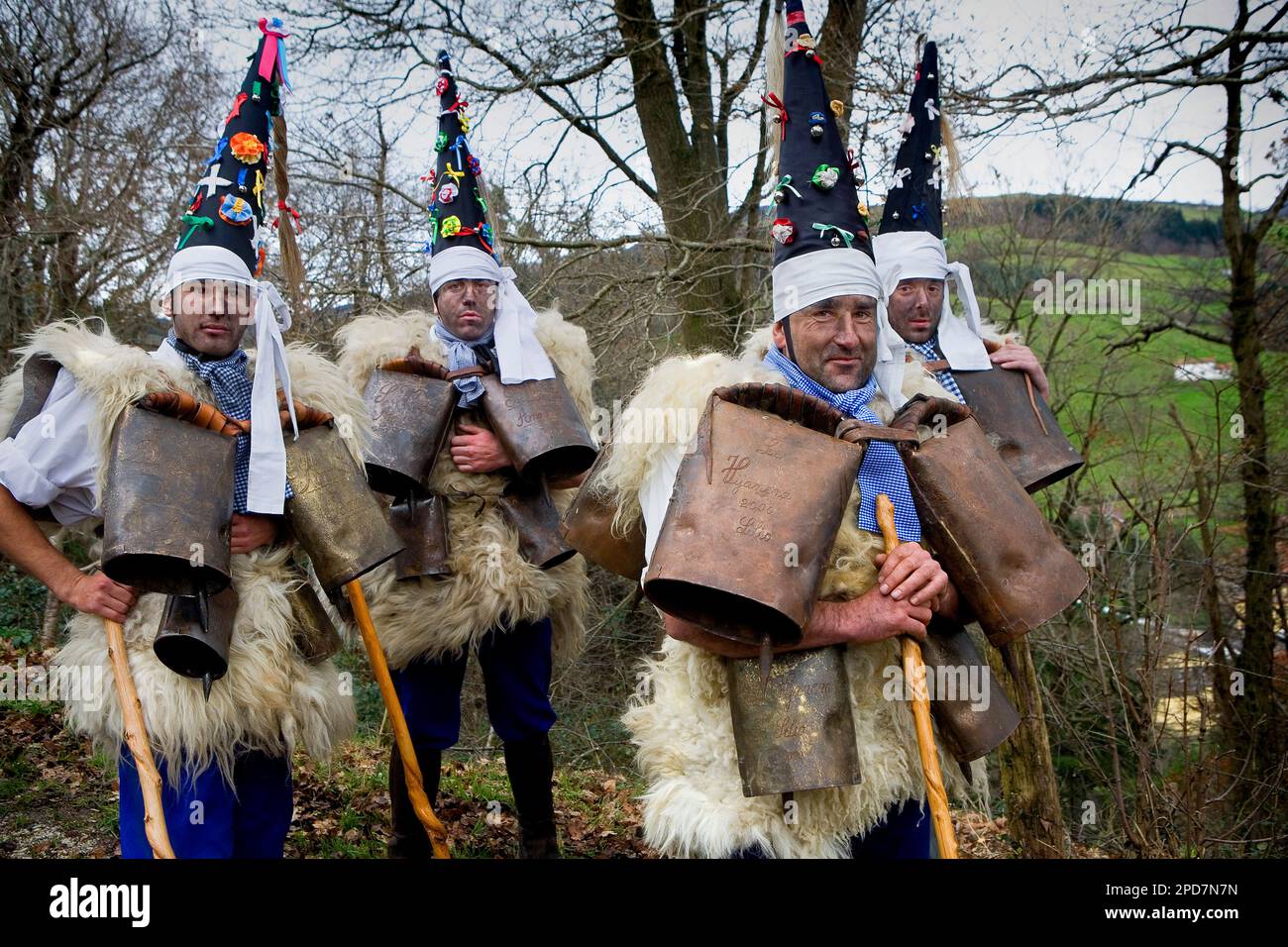 ' La Vijanera´carnival ' Zamarracos´Silio, Molledo. Kantabrien, Spanien. Stockfoto