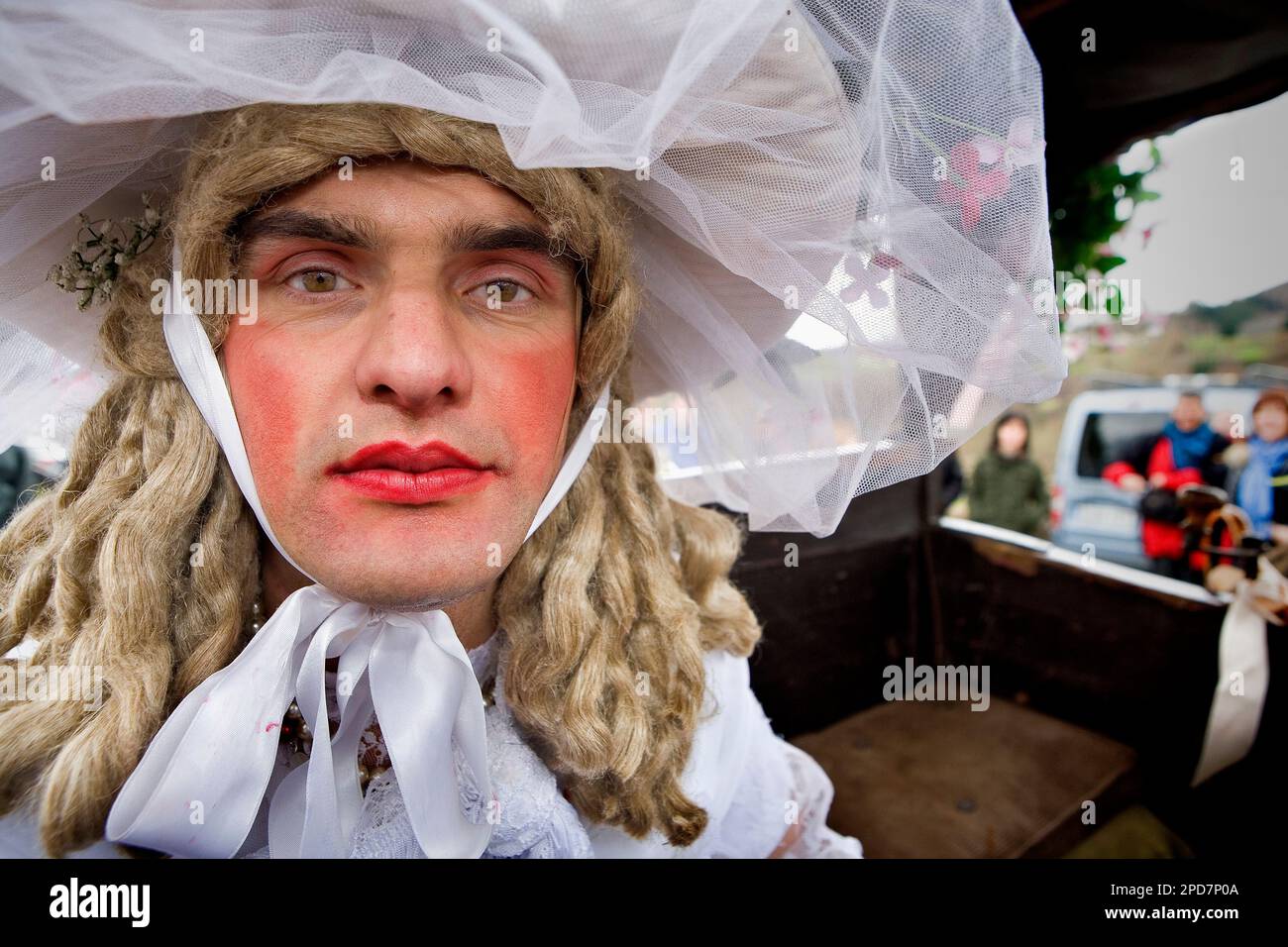 ' La Vijanera´carnival ' Madama´, Silio, Molledo. Kantabrien, Spanien. Stockfoto