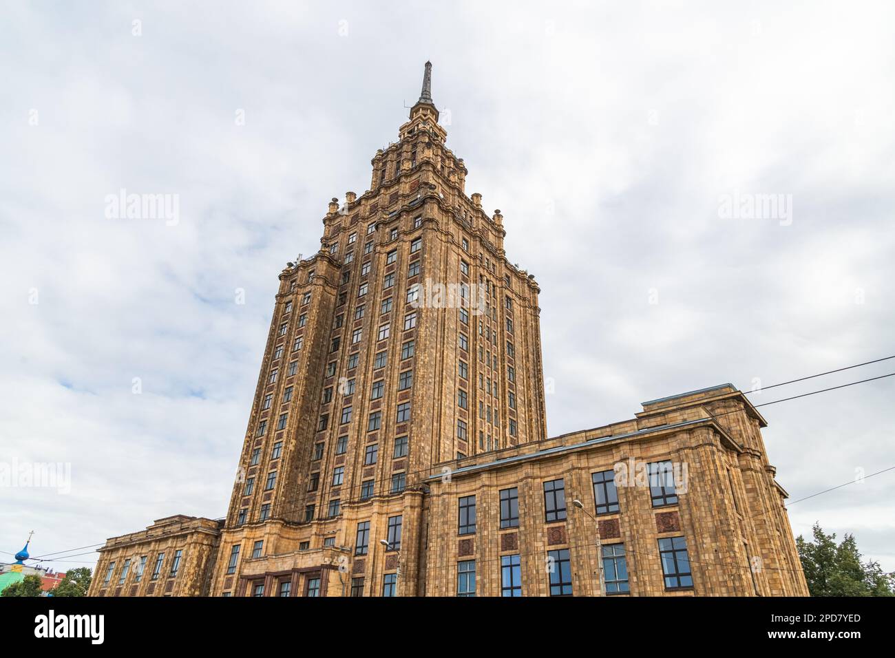 Gebäude der lettischen Akademie der Wissenschaften in Riga, Lettland Stockfoto