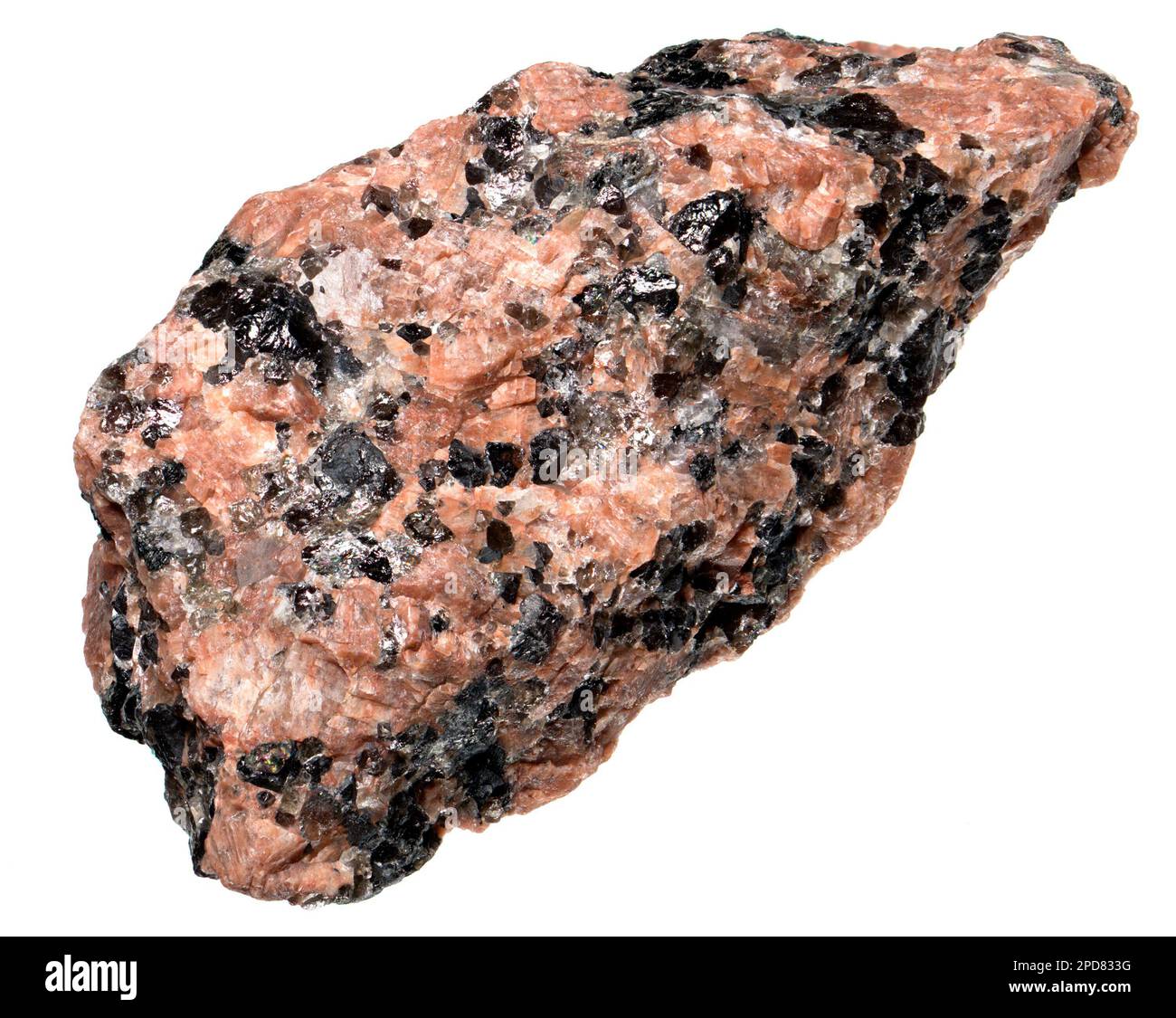 Granodiorit (Norwegen) phaneritic - Strukturierte aufdringlich magmatisches Gestein wie Granit, aber mit mehr Plagioklas als Orthoklas sind miteinander feldspa Stockfoto