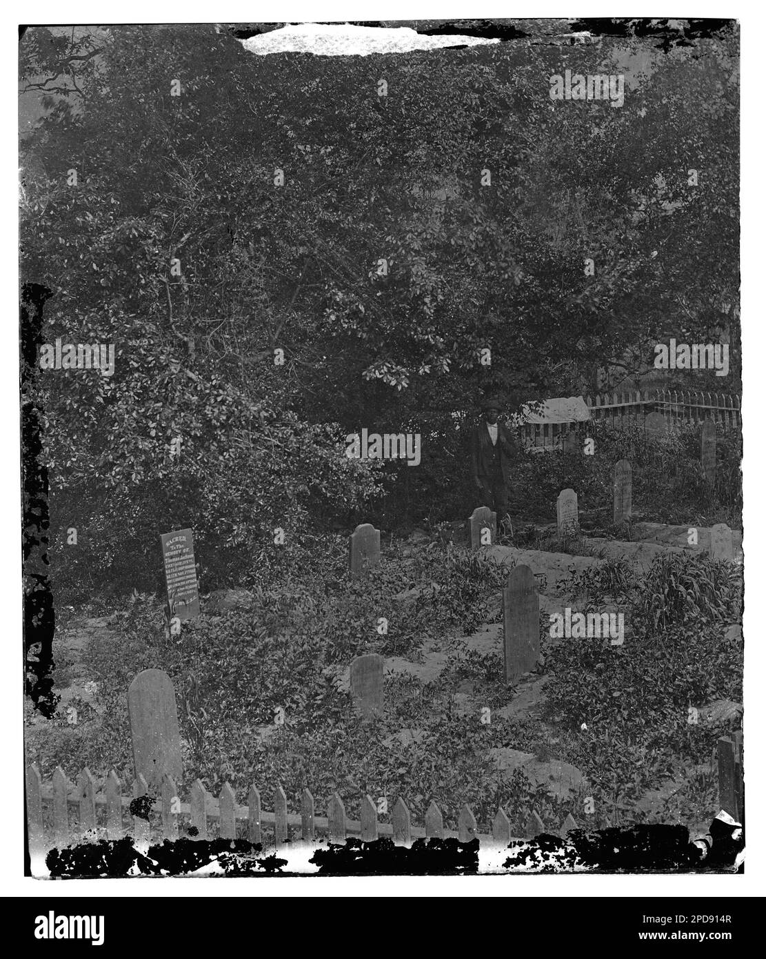 Hilton Head, South Carolina. Gräber von Matrosen, die bei der Bombardierung vom 7. November 1861 getötet wurden. Bürgerkriegsfotos, 1861-1865. Usa, Geschichte, Bürgerkrieg, 1861-1865. Stockfoto