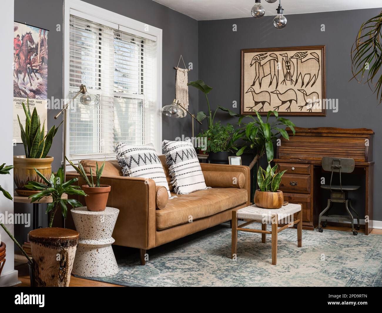 Wohnbereich - Wohnzimmer Stockfoto