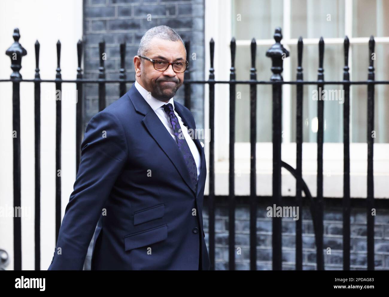 Der RT Hon James clever, Staatssekretär für Auswärtige Angelegenheiten, Commonwealth & Entwicklungsangelegenheiten und konservativer Abgeordneter für Braintree. Stockfoto