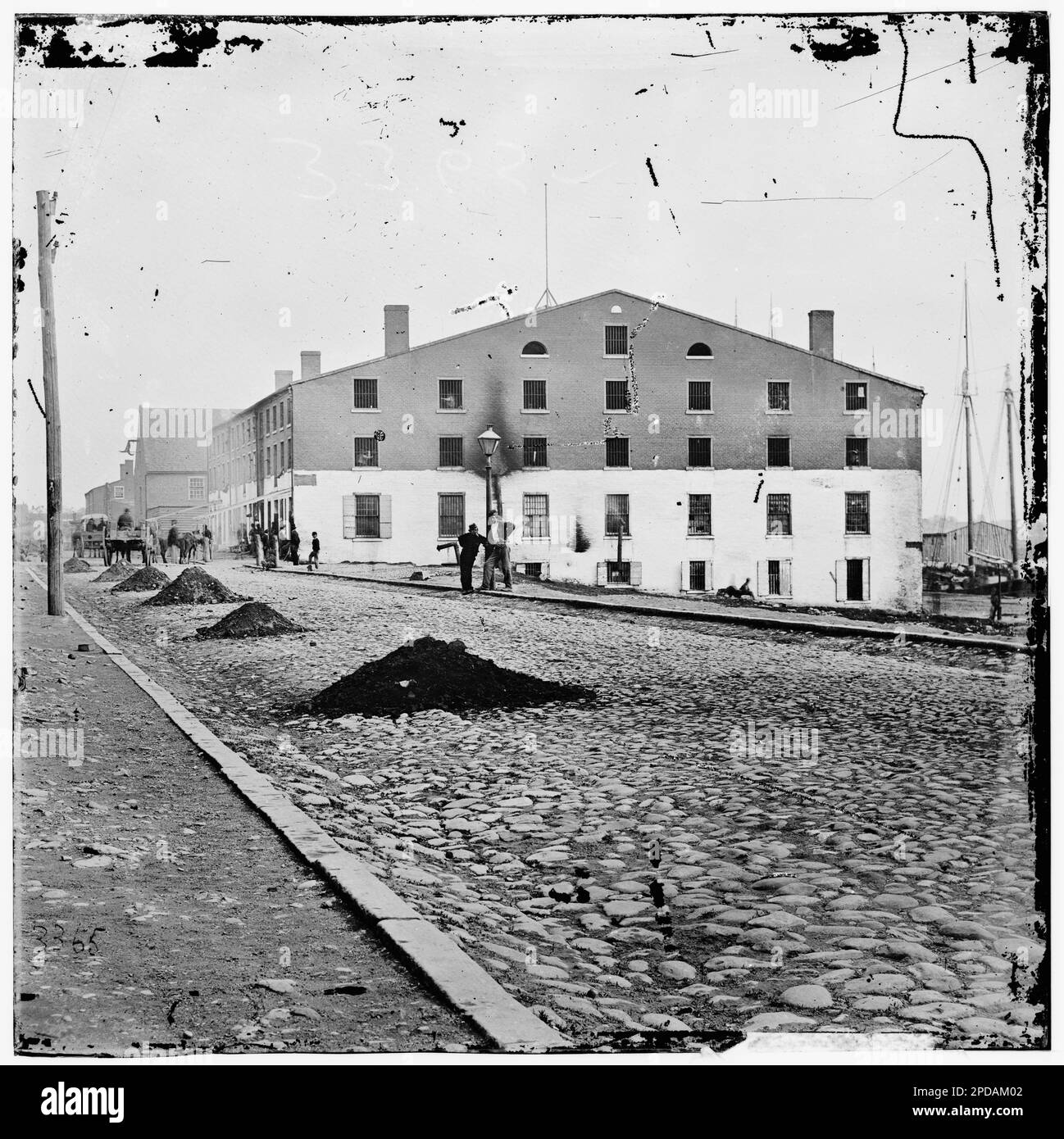 Richmond, Virginia. Libby Gefängnis. Bürgerkriegsfotos, 1861-1865. Usa, Geschichte, Bürgerkrieg, 1861-1865. Stockfoto