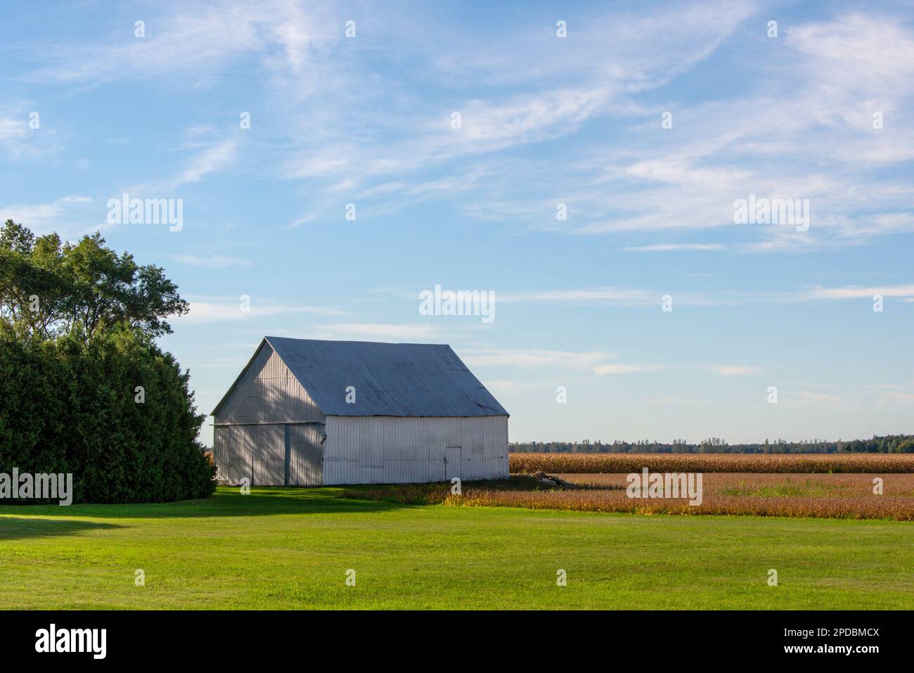 Alte Scheune in der südlichen Region Quebec Stockfoto