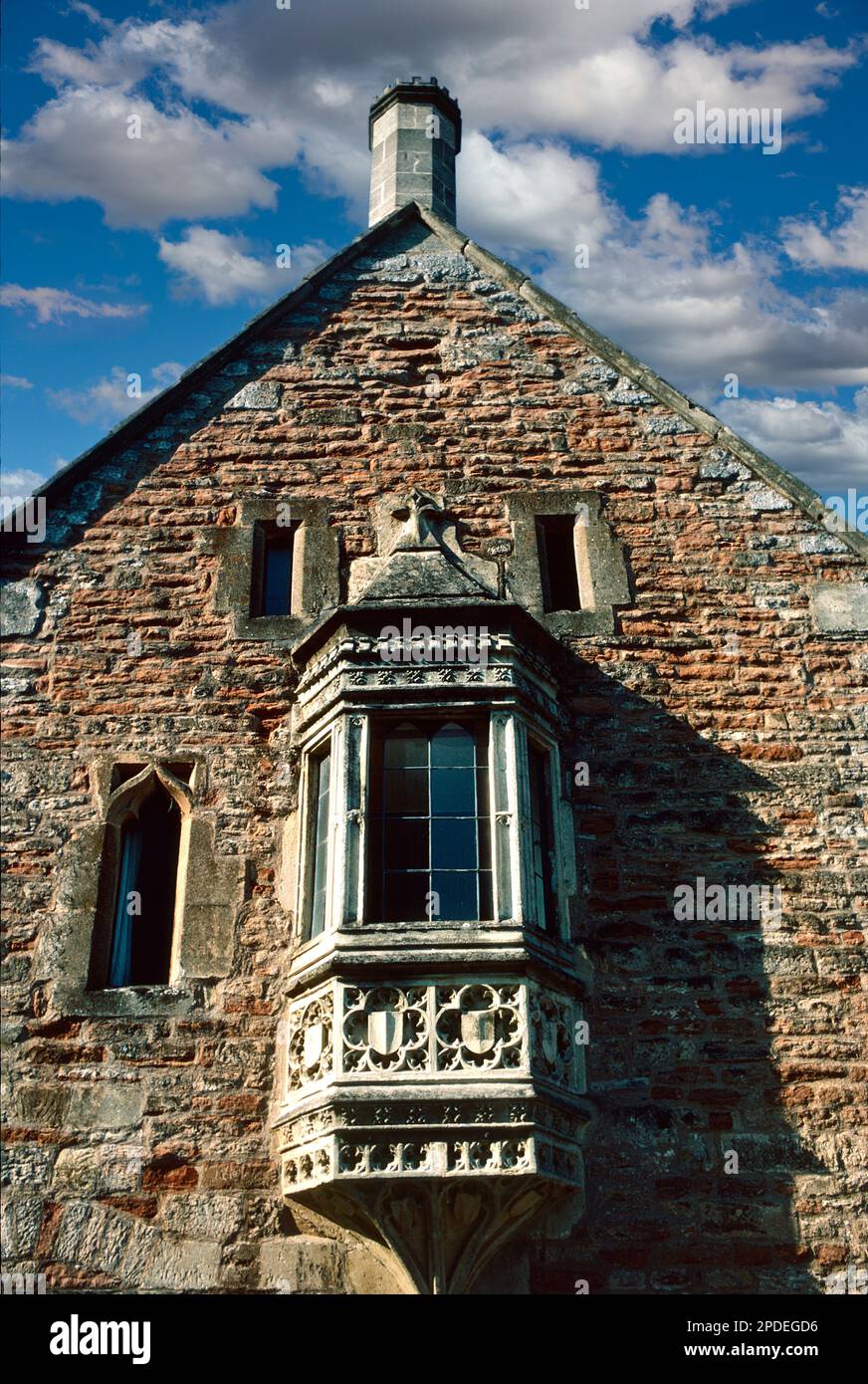 Ein Haus in Vicars' Close, Wells, England Stockfoto