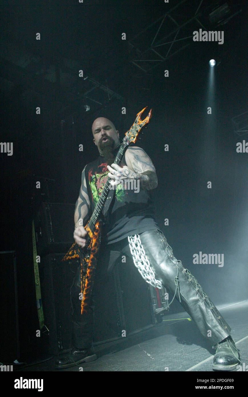 Kerry King of Slayer tritt live im Hordern Pavilion auf. Sydney, Australien. 17.04.07. Stockfoto