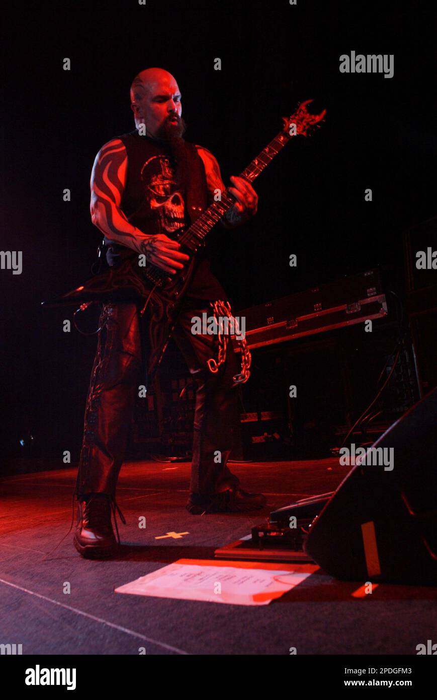 Kerry King Slayer tritt live in einem Konzert im Hordern Pavilion auf. Sydney, Australien - 08.10.09 Stockfoto