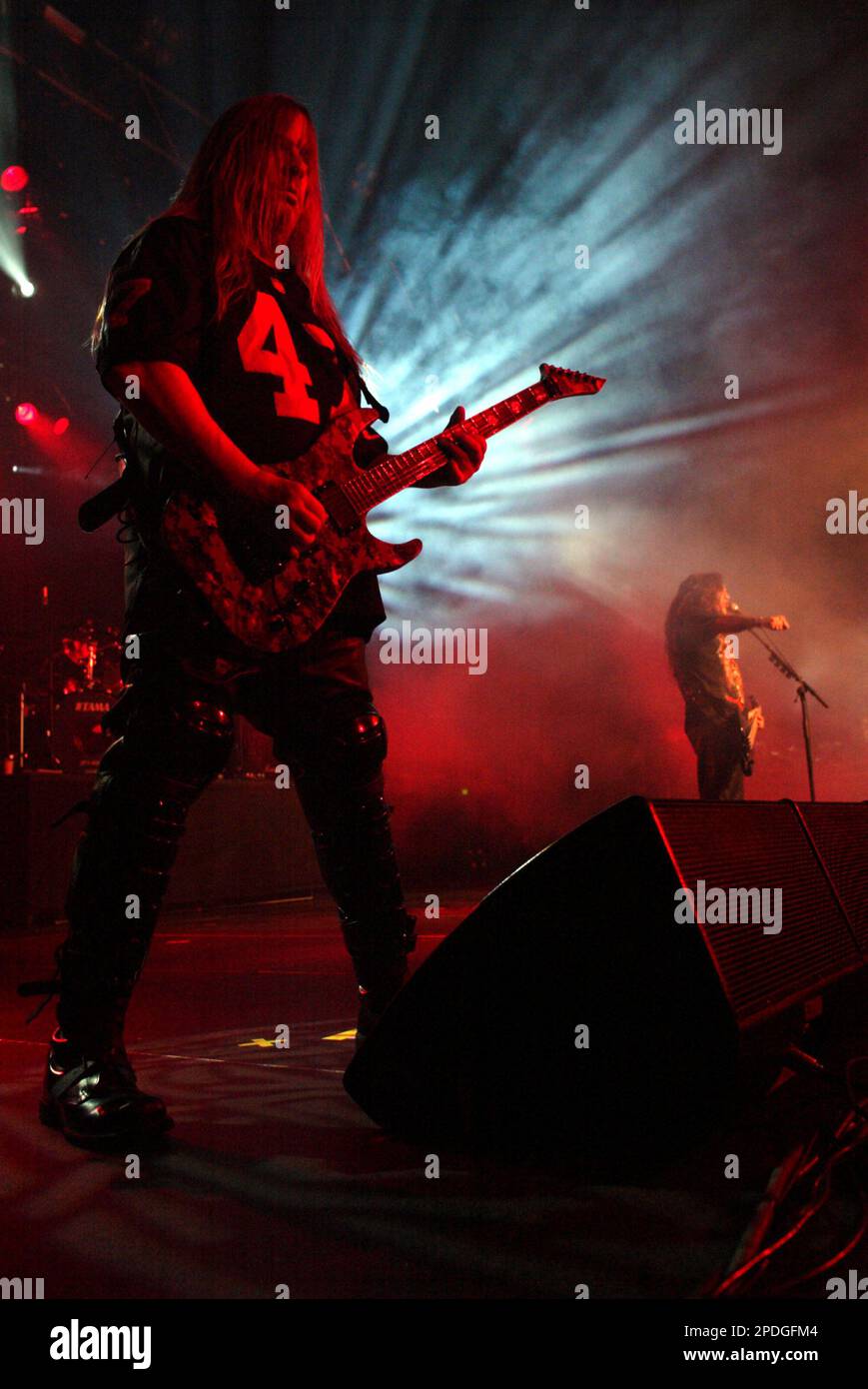 Jeff Hanneman Jäger tritt live in einem Konzert im Hordern Pavillon auf. Sydney, Australien - 08.10.09 Stockfoto