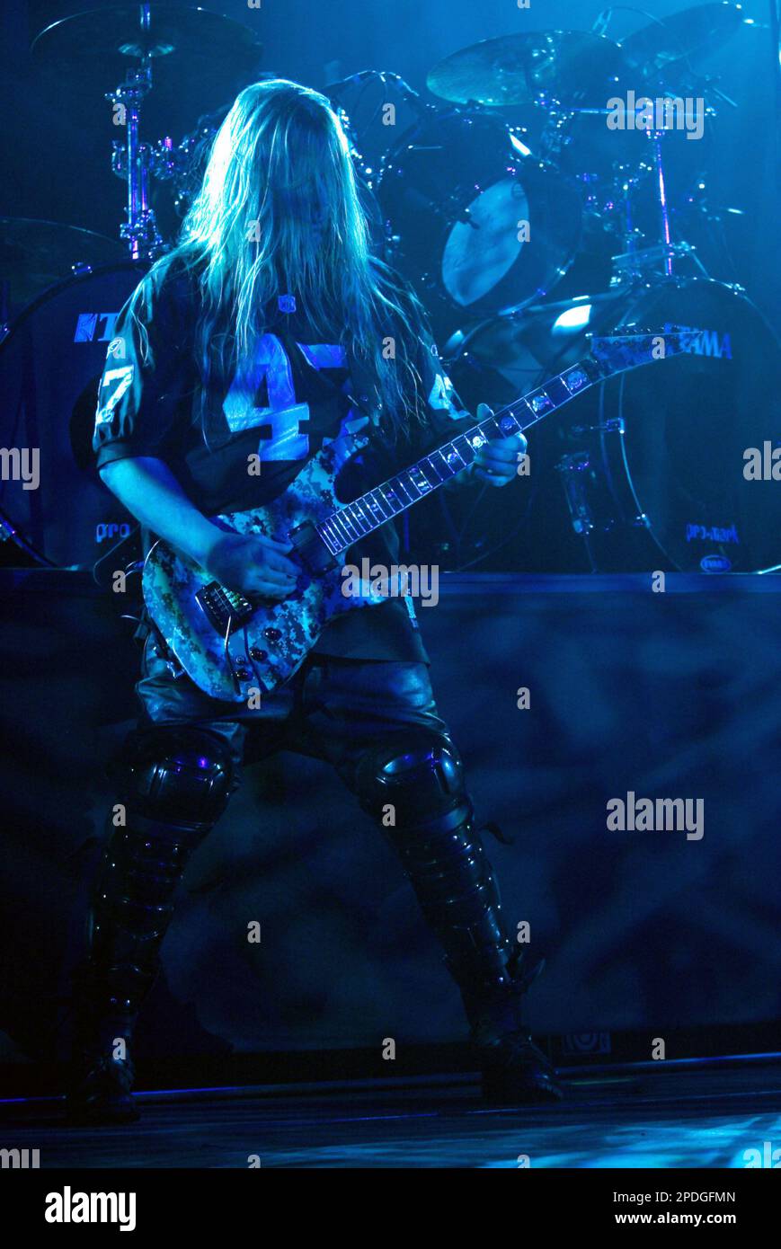 Jeff Hanneman Jäger tritt live in einem Konzert im Hordern Pavillon auf. Sydney, Australien - 08.10.09 Stockfoto