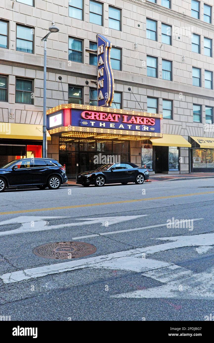 Das historische Hanna Great Lakes Theater in der East 14. Street im