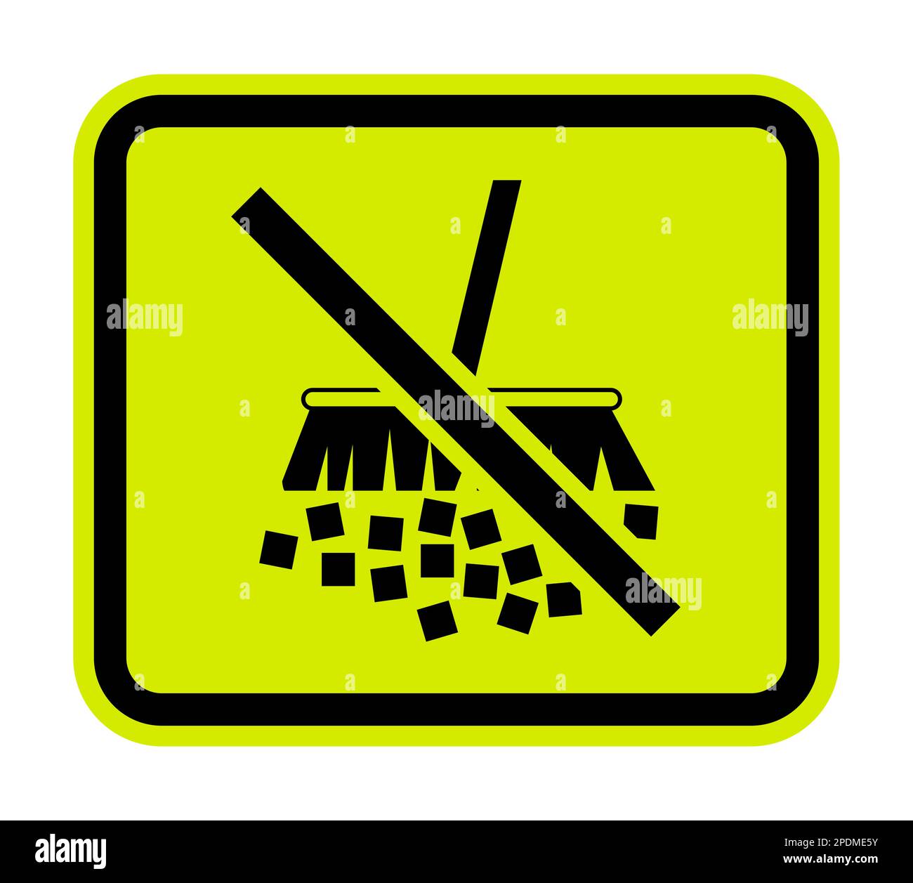 Warnschild Staub Vermeiden Stock Vektor