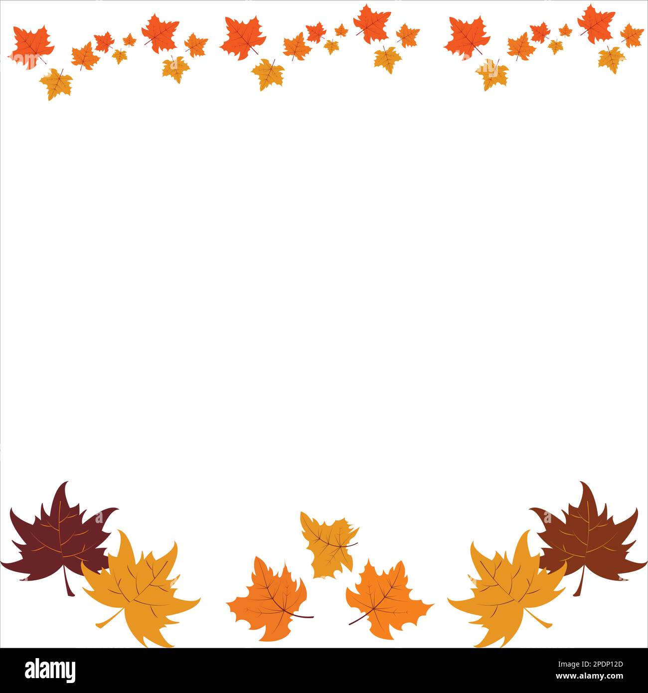 Blätter im Herbst Hintergrund Stock Vektor