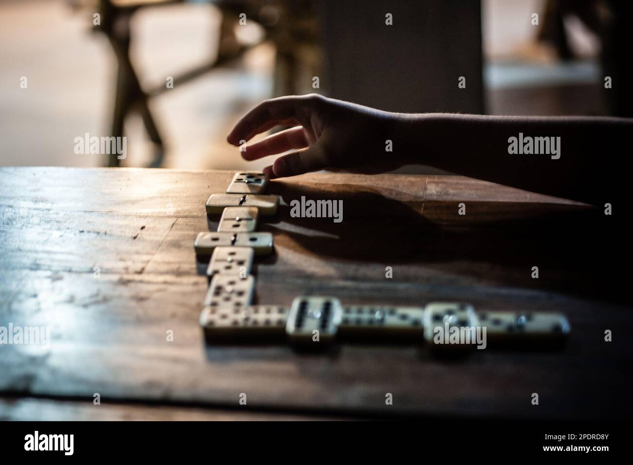 Tabelle Spiel Stockfoto