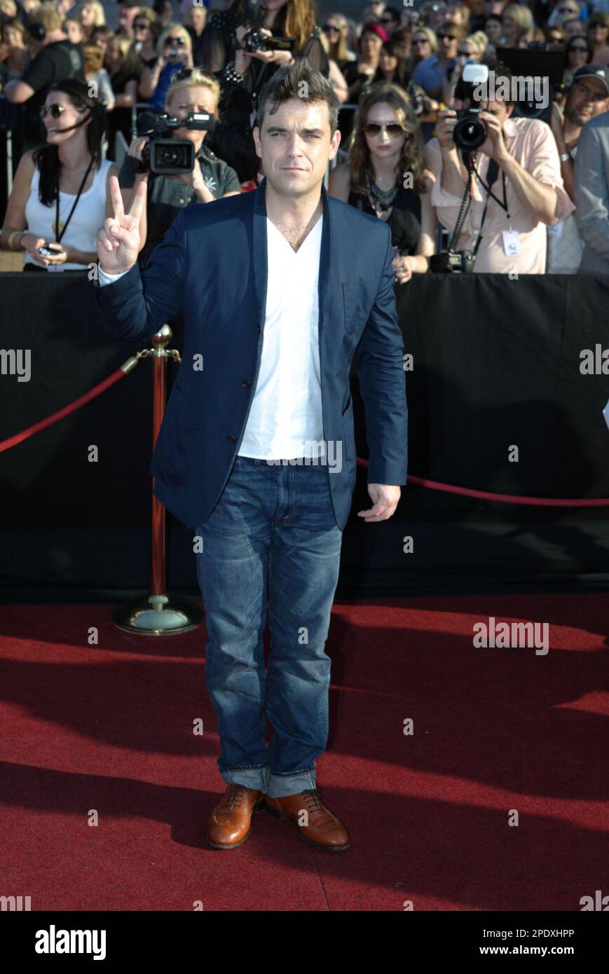 Robbie Williams die ARIA Awards in der Acer Arena Sydney, Australien - 26.11.09 Stockfoto
