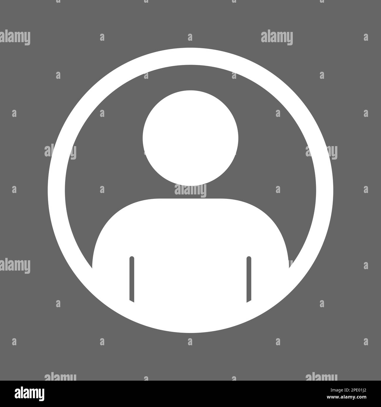 Symbol für Avatar-Profil, Kreissymbol für Benutzer sozialer Medien. Vektordarstellung Stock Vektor