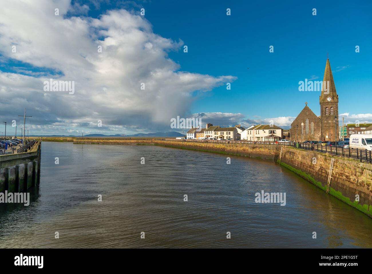 Blick auf Maryport, Cumbria, Großbritannien Stockfoto