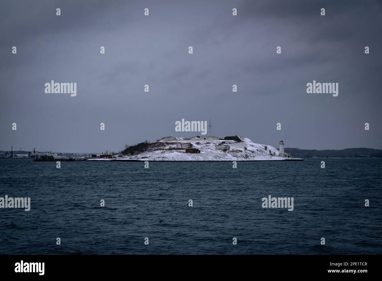 Fort Charlotte auf Georges Island Teil von Parks Canada in der Terence Bay von Halifax Hafen Nova Scotia, Kanada Stockfoto