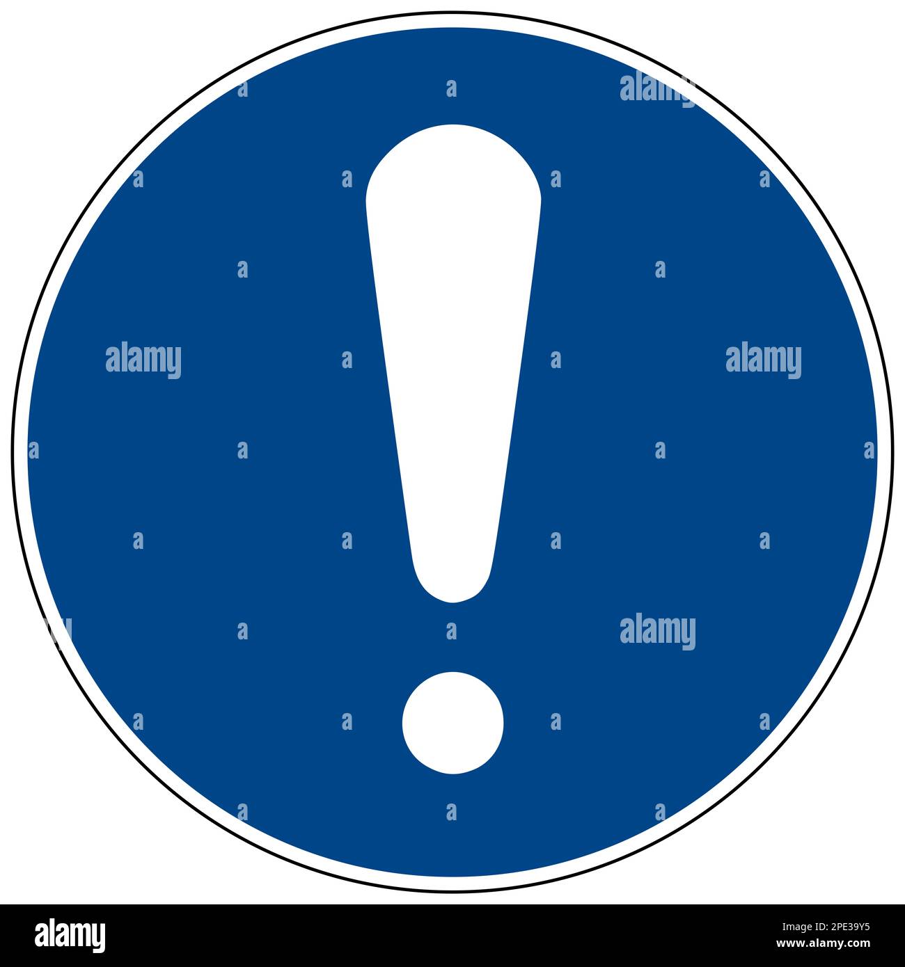 ISO 7010 Allgemeines Gebotsschild Stockfoto