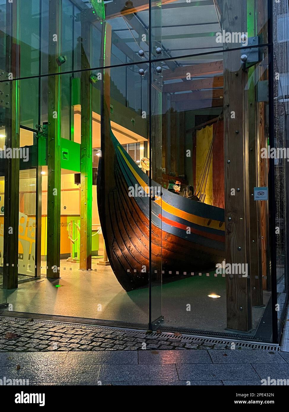 Viking-Ausstellung am Wood Quay in Dublin, Irland. Stockfoto