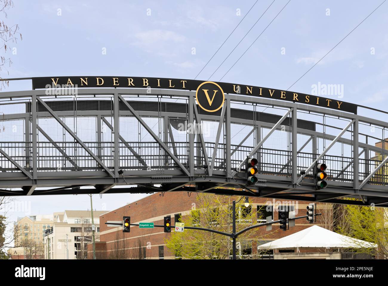 Die Vanderbilt University ist eine private Forschungsuniversität, die 1873 gegründet wurde und sich im Herzen von Nashville, TN, befindet. Stockfoto