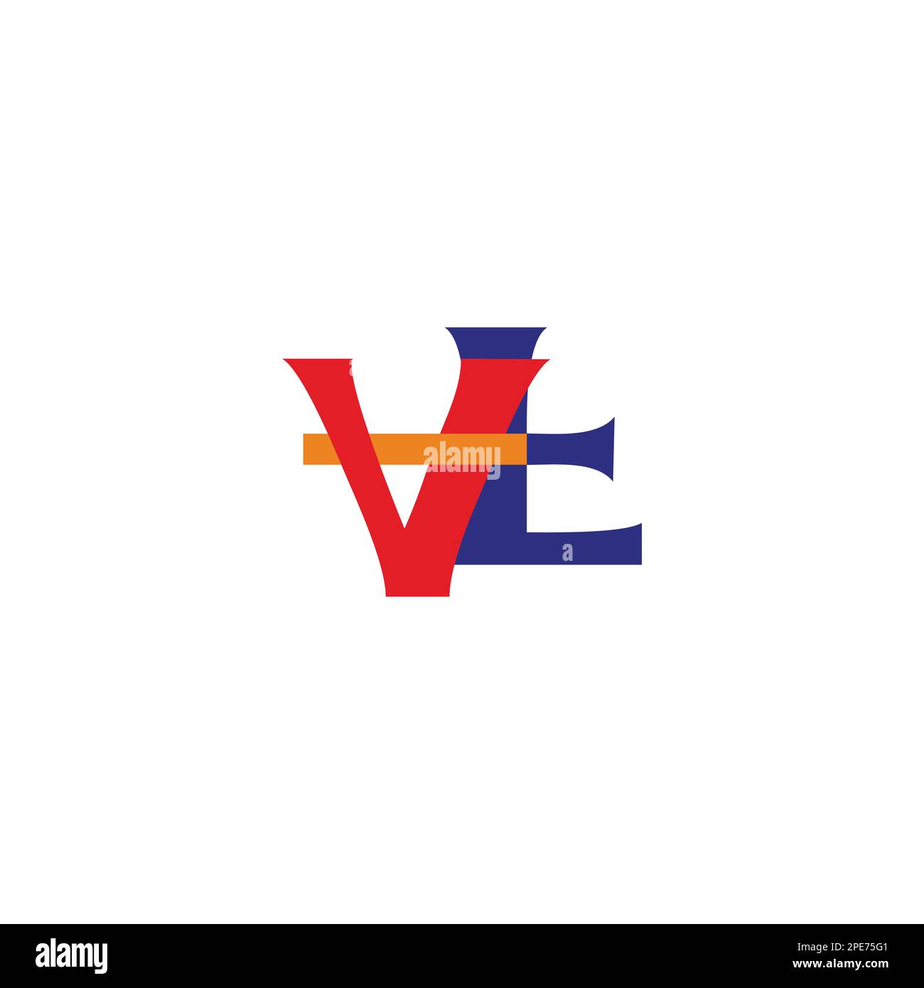 Vektor mit dem bunten, einfachen Mosaikmosaik-Logo des Buchstabens vt Stock Vektor