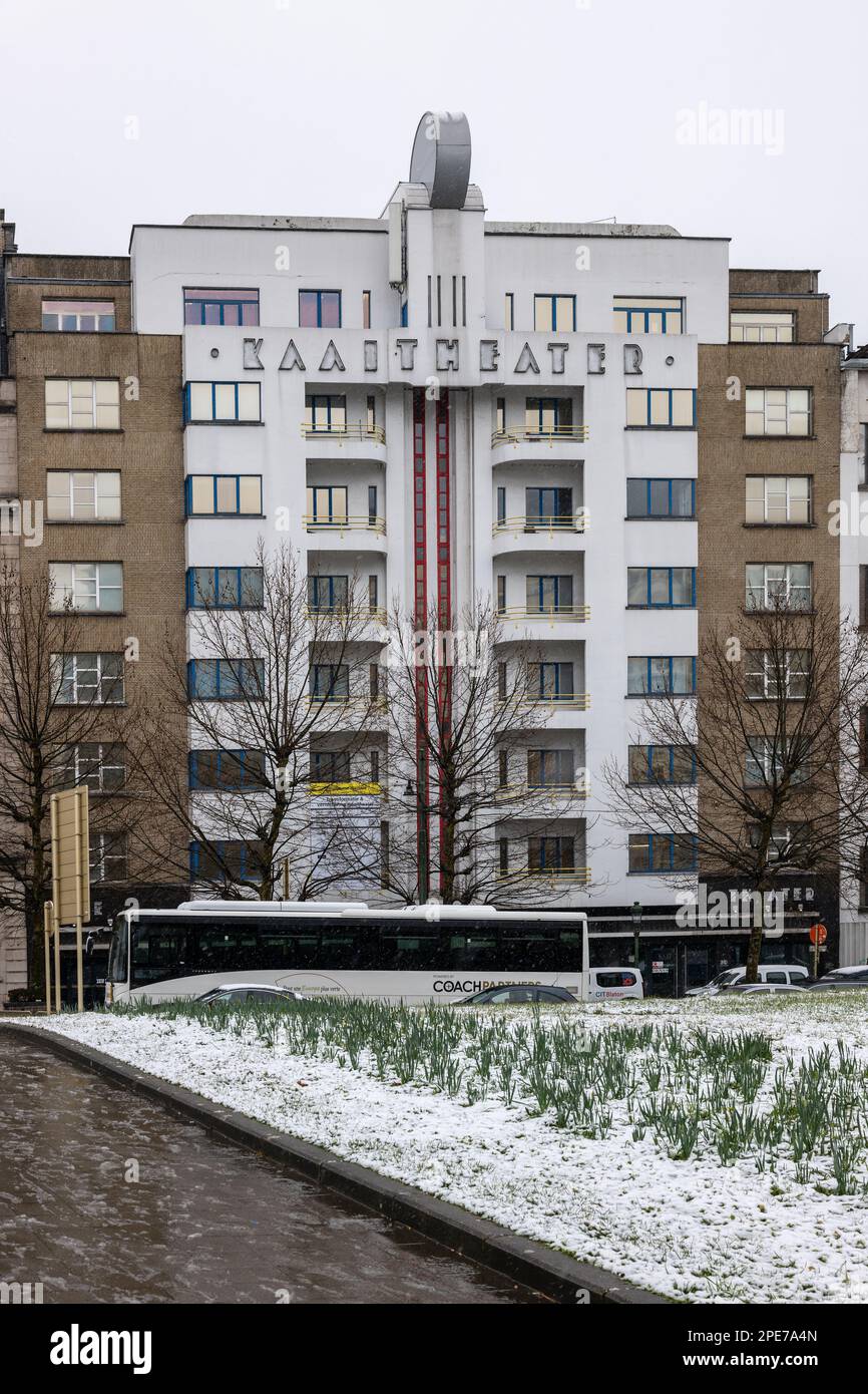 Kaaitheater in Brüssel, ein Theater, das renoviert und neu erfunden wird. Stockfoto