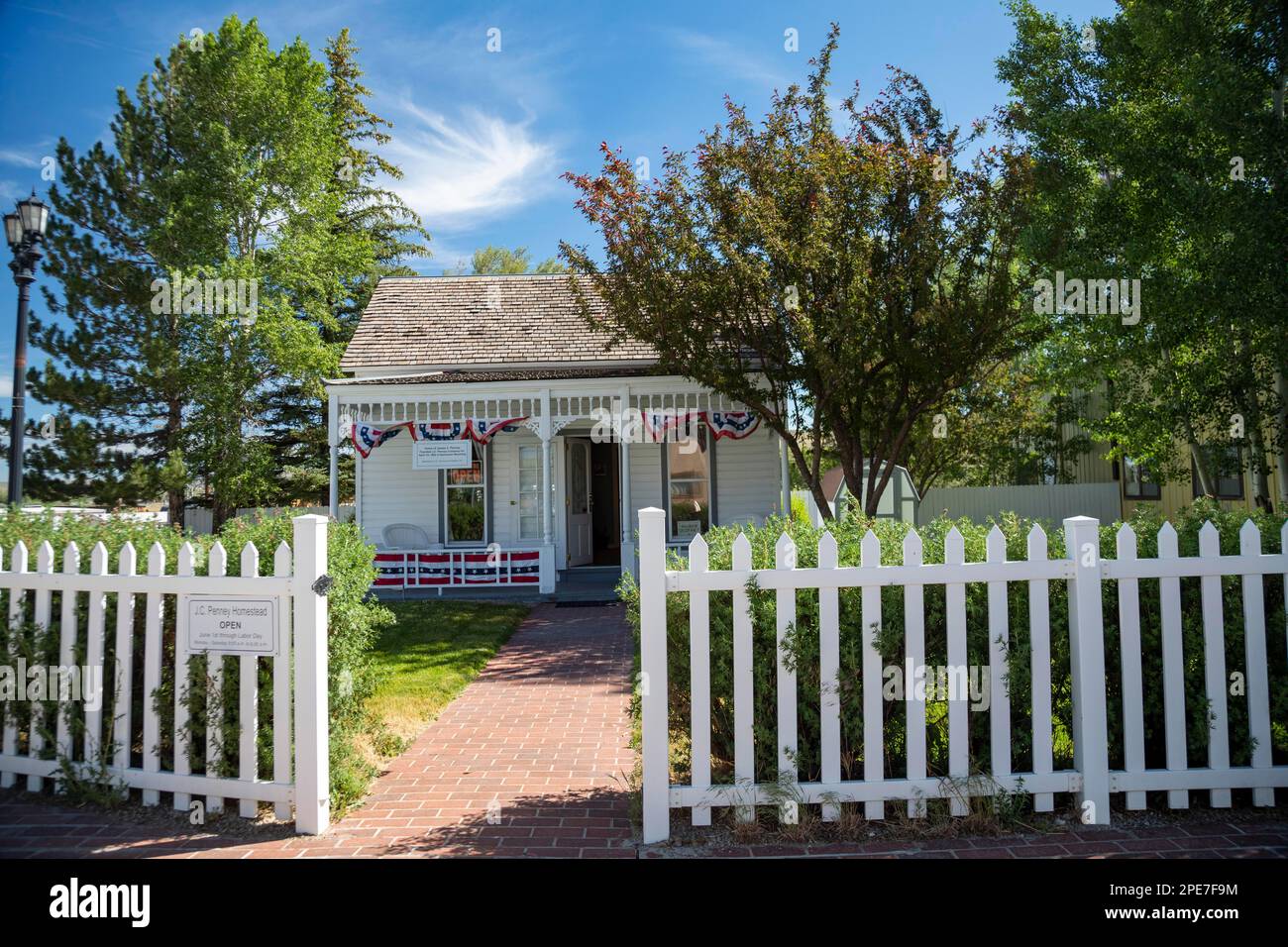 Kemmerer, Wyoming, Wohnsitz von James Cash Penney, der die JC Penney Kette gründete. Das Haus ist jetzt ein kleines Museum. Die J.C. Penney Mutterladen Stockfoto