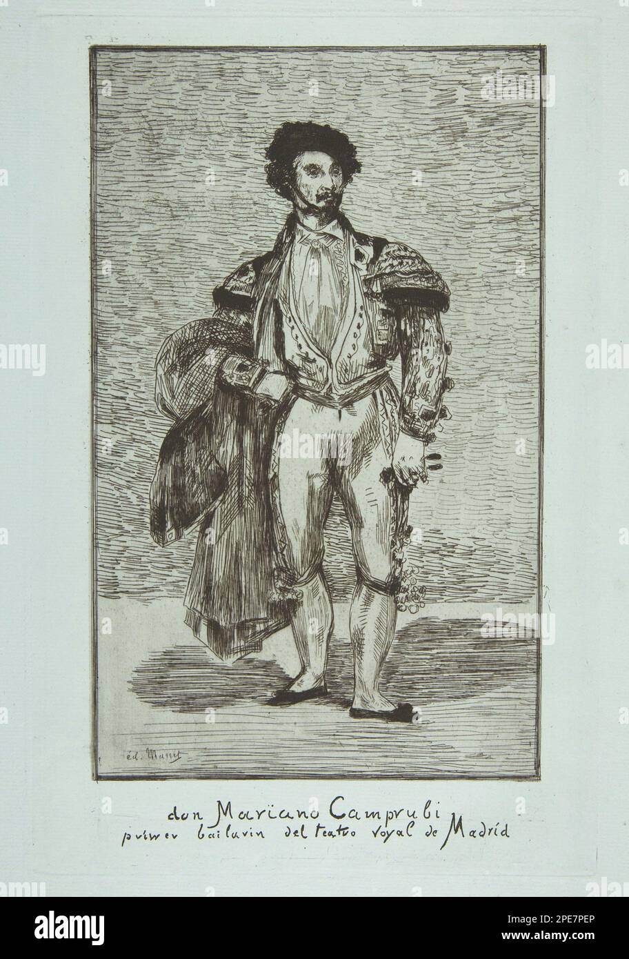 Don Mariano Camprubi (Le Baailarin) 1862–63 von Edouard Manet Stockfoto