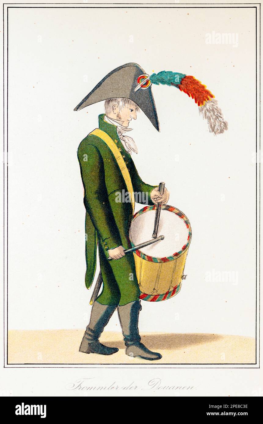 Schlagzeuger, Hamburg, Norddeutschland, Illustration um 1892 Stockfoto