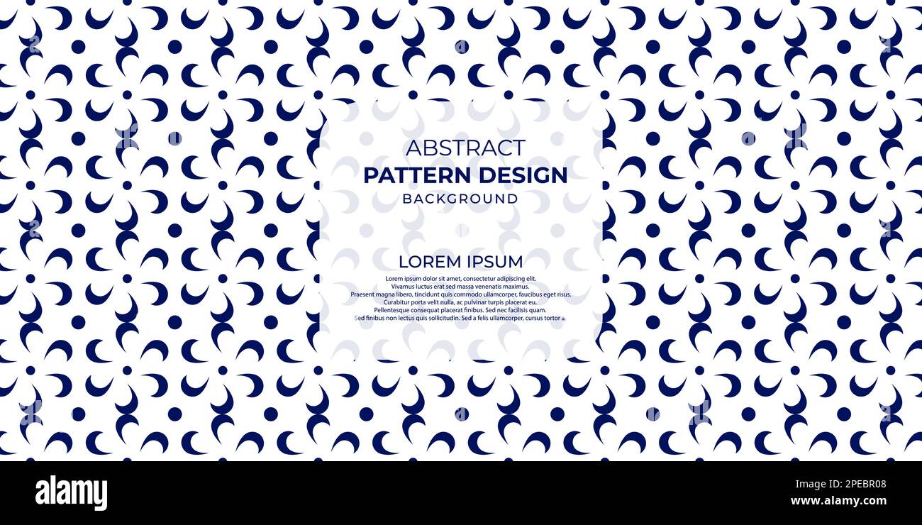 Nahtlose kreative Formen Muster im orientalischen geometrischen traditionellen Stil Blau und Weiß abstrakter Vektorhintergrund mit kreativem Motiv Stock Vektor